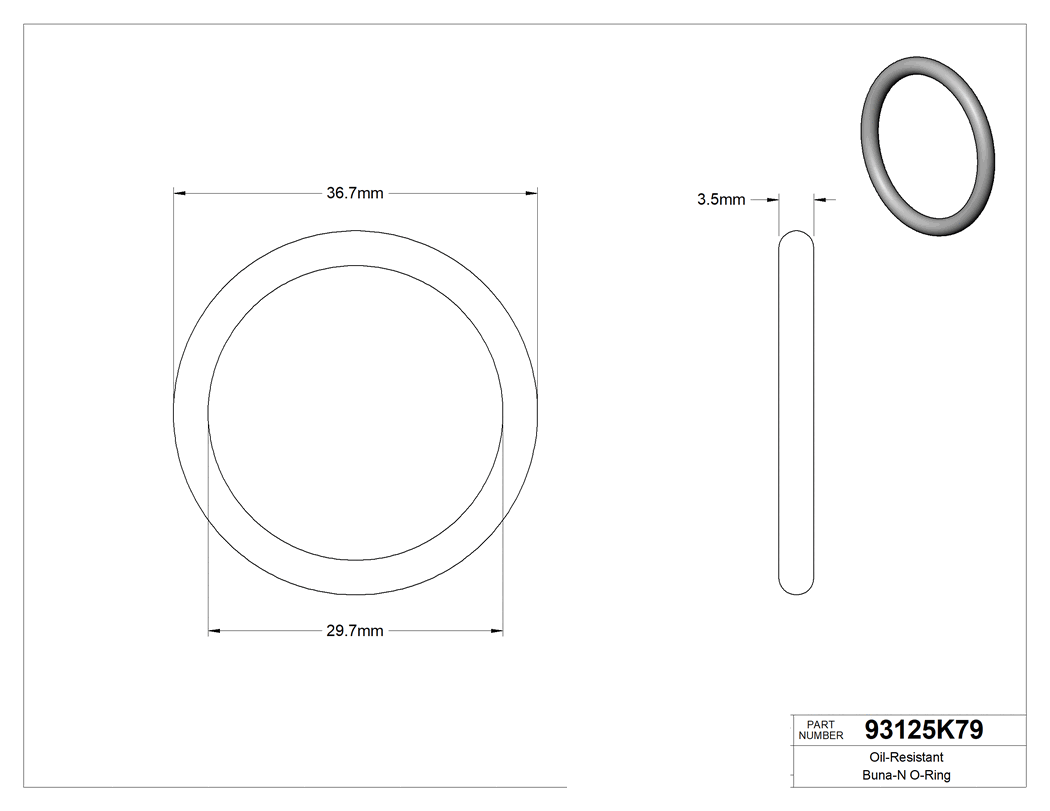 Technical drawing - 93125K79
